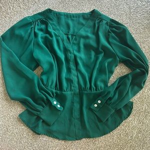 Emerald Green Dress Shirt Size M